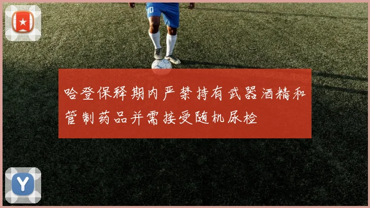 哈登保释期内严禁持有武器酒精和管制药品并需接受随机尿检